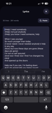 Waveloop Lyrics Screenshot 3 of 10