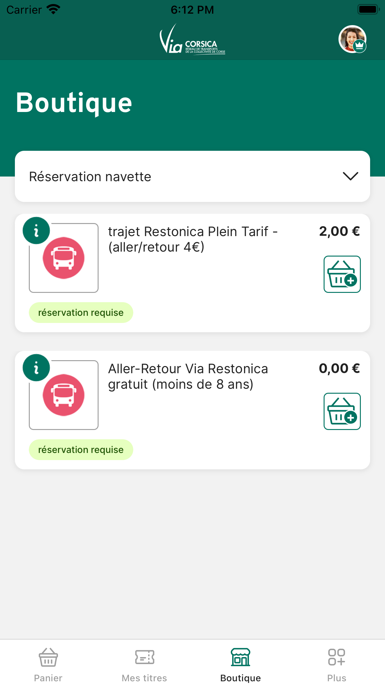 M-Ticket Via Corsica Restonica