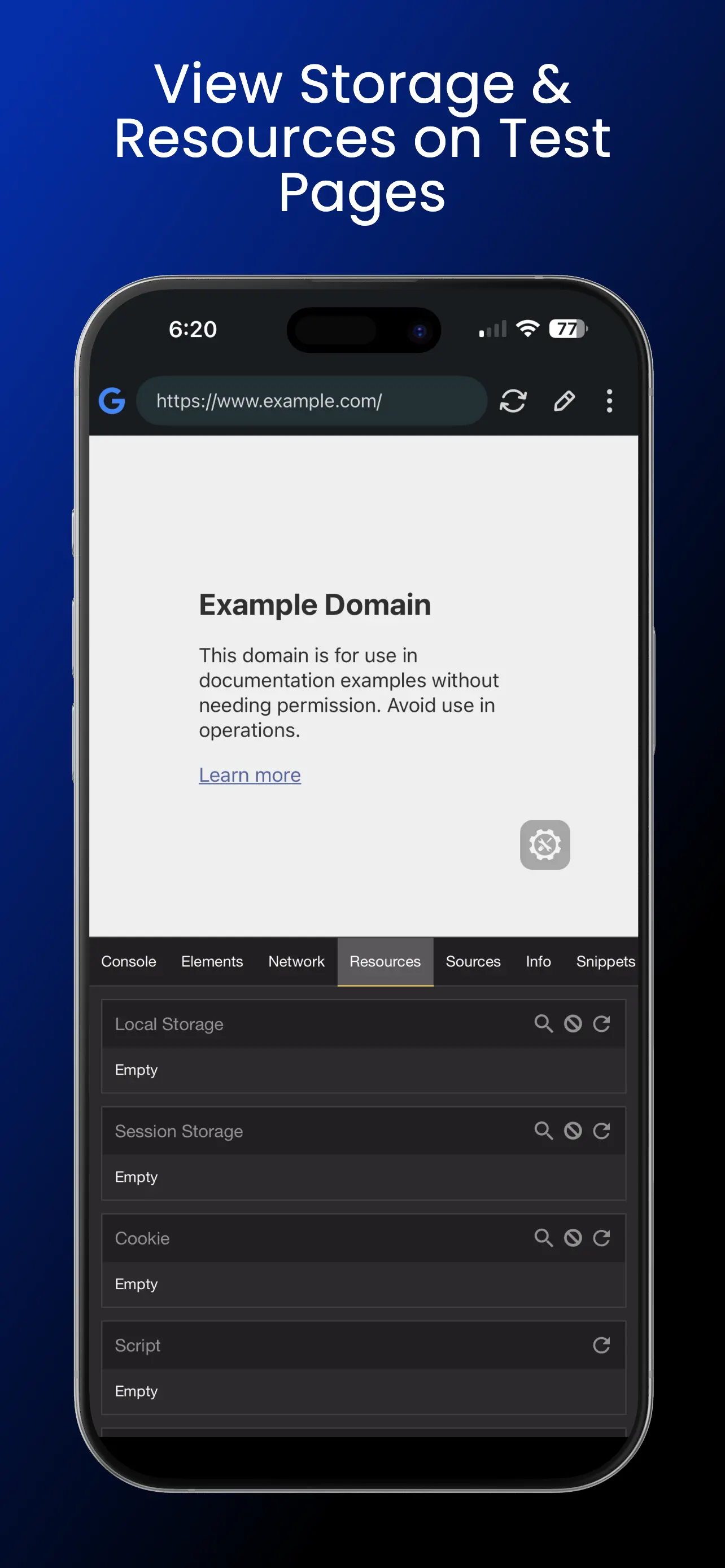 #7. Eruda Browser Console (iOS) De: Areeb Sayyed