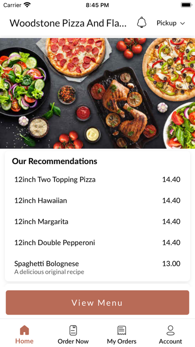 Woodstone Pizza & Flame Grill Screenshot