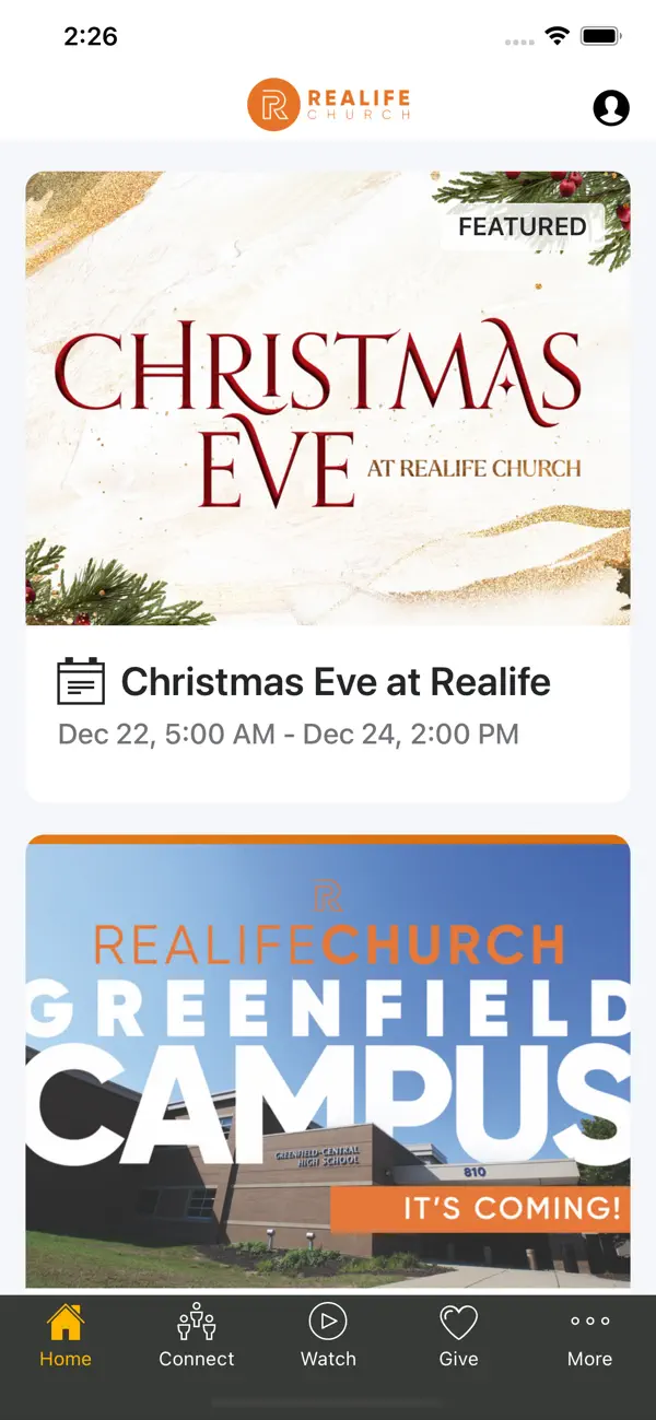 Screenshot #1 pour Realife Church