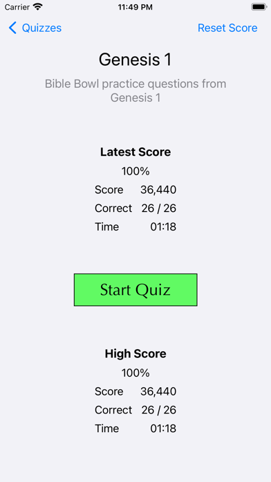 Screenshot #2 pour Bible Bowl Practice