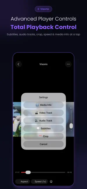 Visonix - Video & Music Player screenshot 4