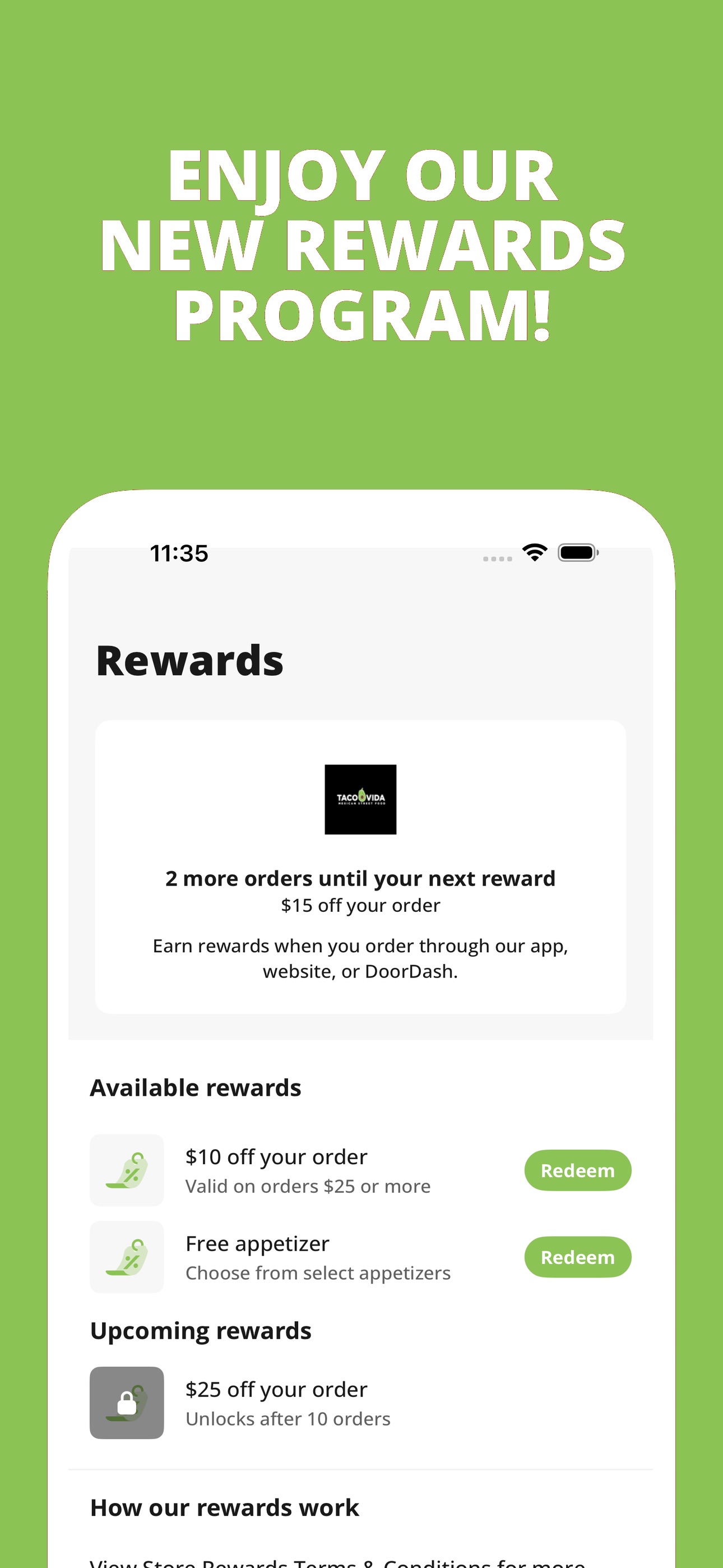 Screenshot 2 of Taco Vida Mexican Street Food