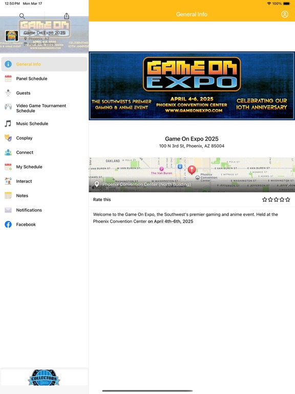 Game On Expo iPad screenshot 1 - Business app