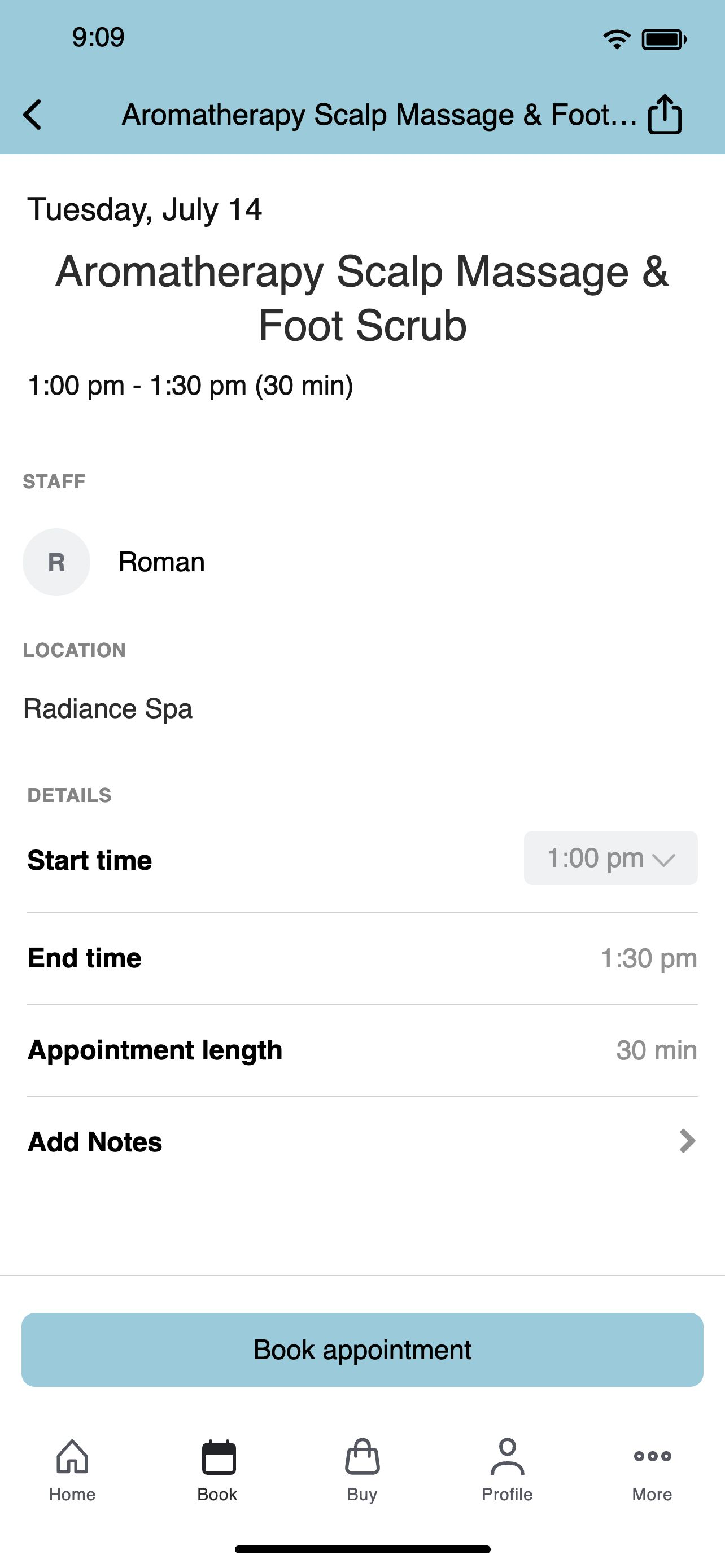 Radiance Spa screenshot 3