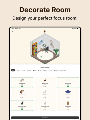 FocusOffice: Study Together iPad screenshot
