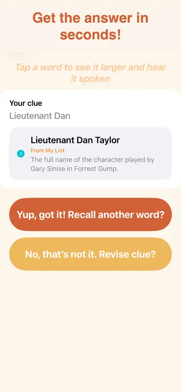 RecallAWord: Recall Anything screenshot 4 of 6