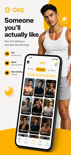 CliQ - Gay Dating, Chat & Meet iPhone screenshot 6