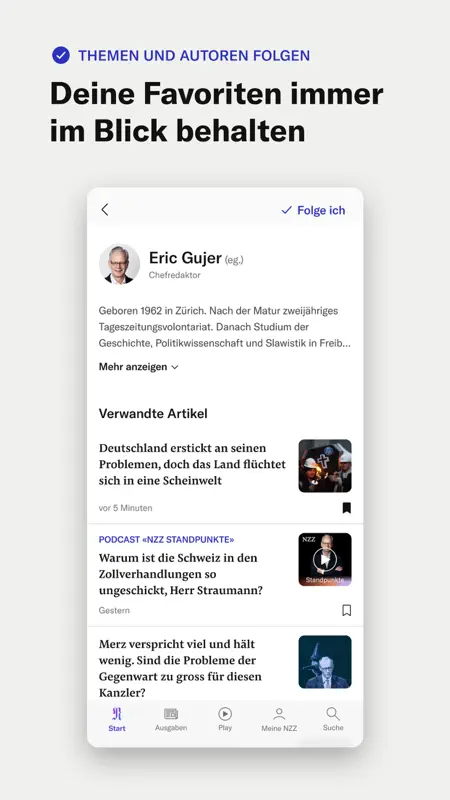 NZZ Nachrichten screenshot 5 of 9