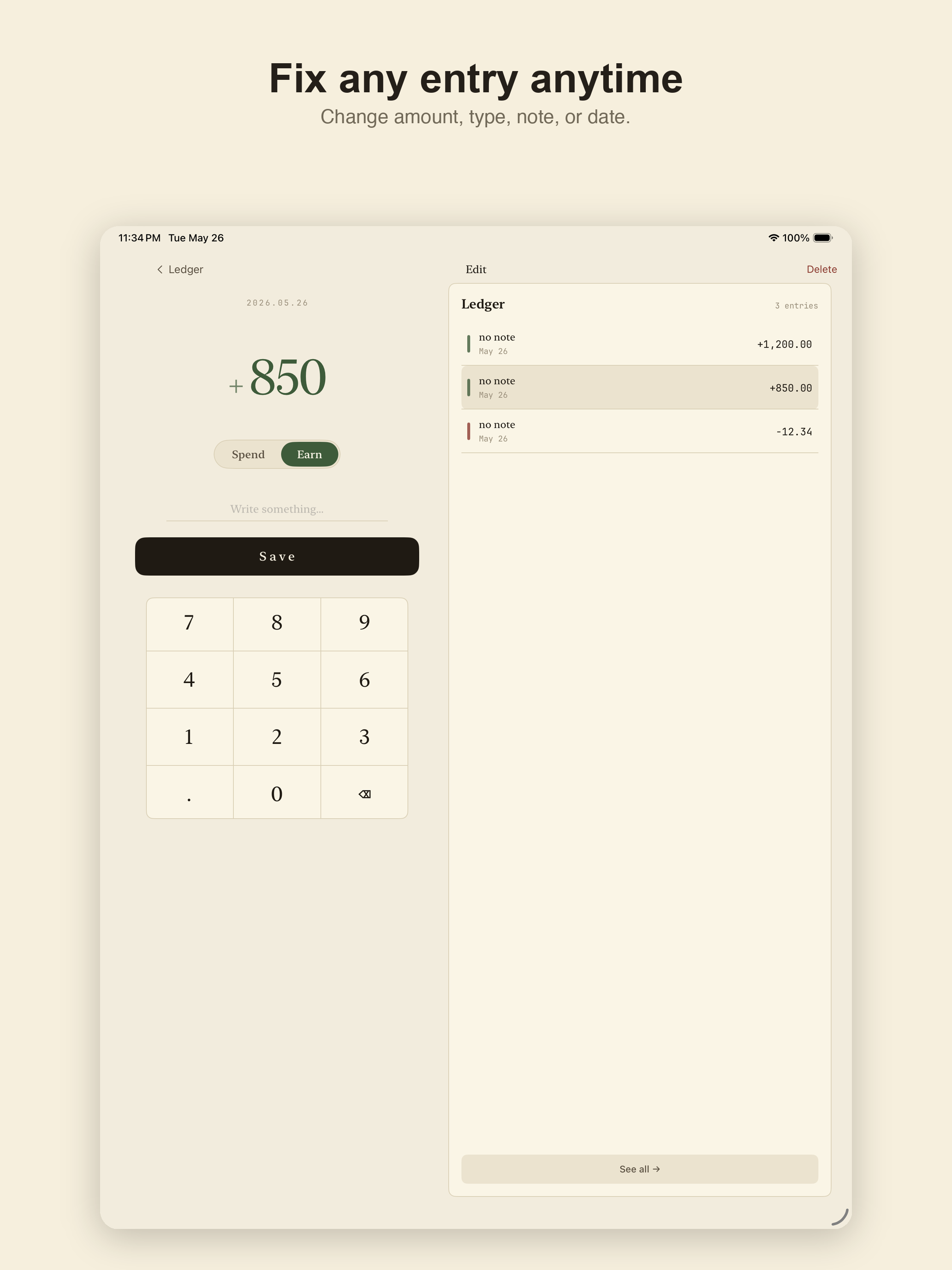 Tally: Simple Ledger screenshot 8