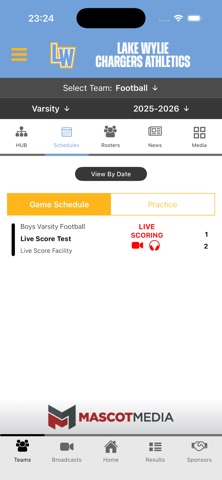 Lake Wylie Chargers Athletics iPhone screenshot