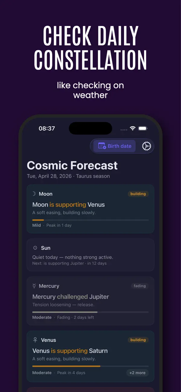 Screenshot #2 pour Cosmic Forecast Daily