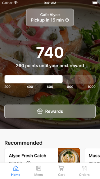 Alyce iPhone screenshot 1 - Food & Drink app