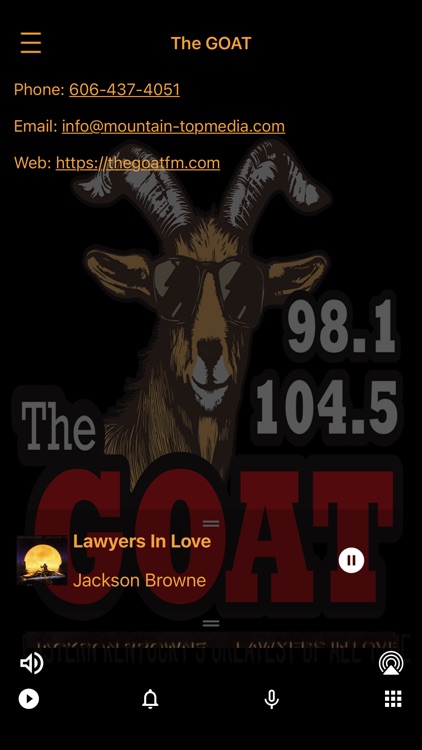 98.1 and 104.5 The GOAT