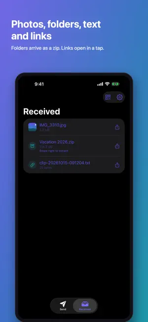 RelayPony: Fast File Transfer screenshot 4
