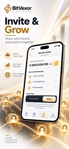 BitVexor - BTC Cloud Mining Screenshot 4 of 6