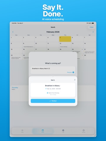 Composed - AI Daily Planner iPad screenshot