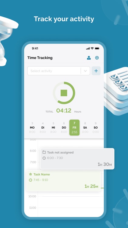 Clusterix Time Tracker