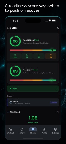 Crucible Fit iPhone screenshot