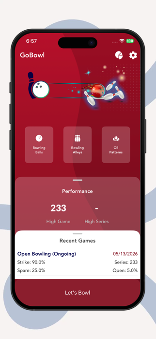 GoBowl: Bowling Score Tracker Screenshot 1 of 4