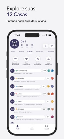 Horos - Mapa Astral iPhone screenshot 3