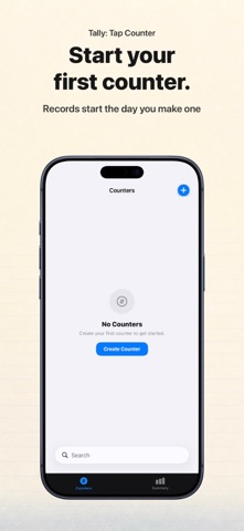 Tally: Tap Counter iPhone screenshot