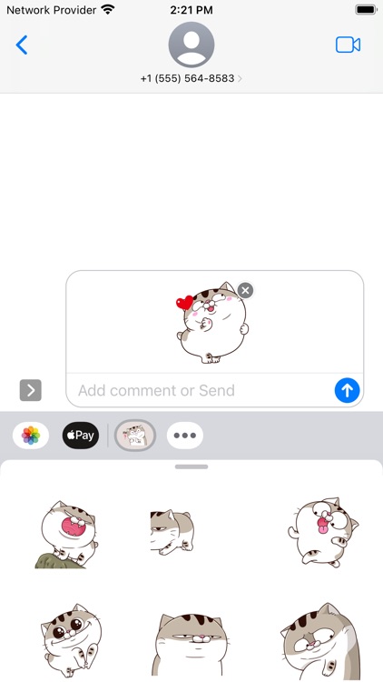 Fat Cat Ami 2 - Lively Sticker