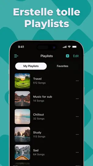 Screenshot von Offline Player: Musik Hören XM auf dem iPhone 4