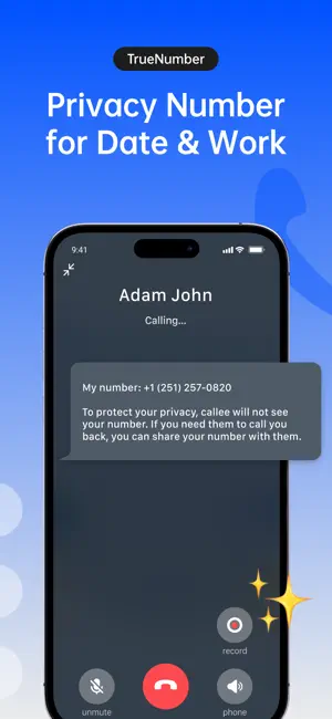 TrueNumber:Second Phone Number screenshot 4