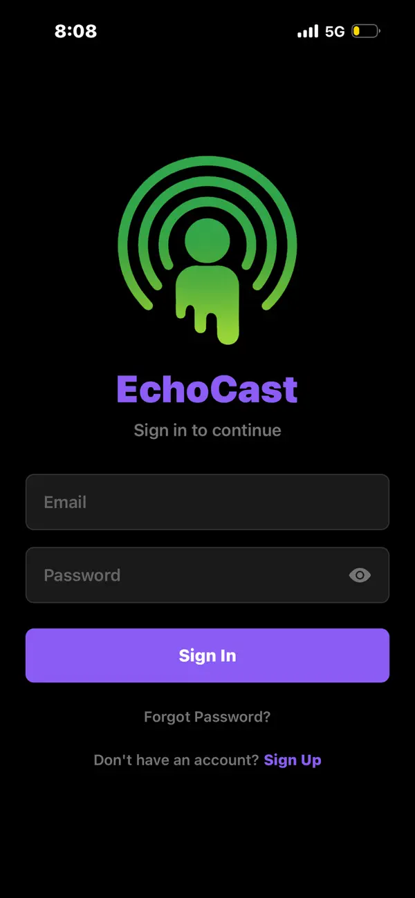 Screenshot #1 pour EchoCast - Podcast Player