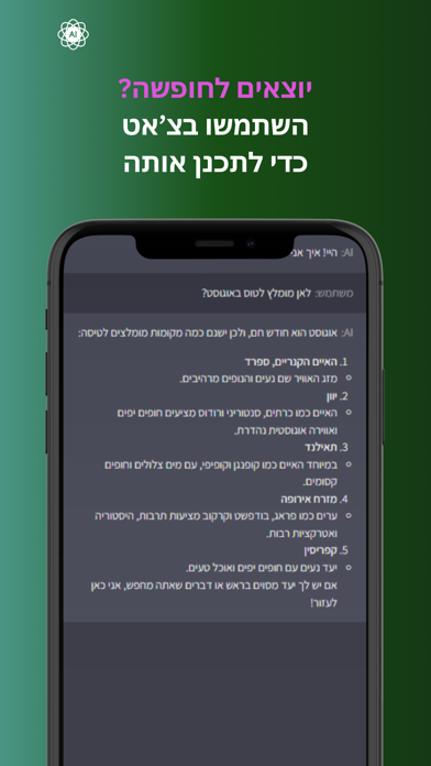 צאט AI בעברית Screenshot