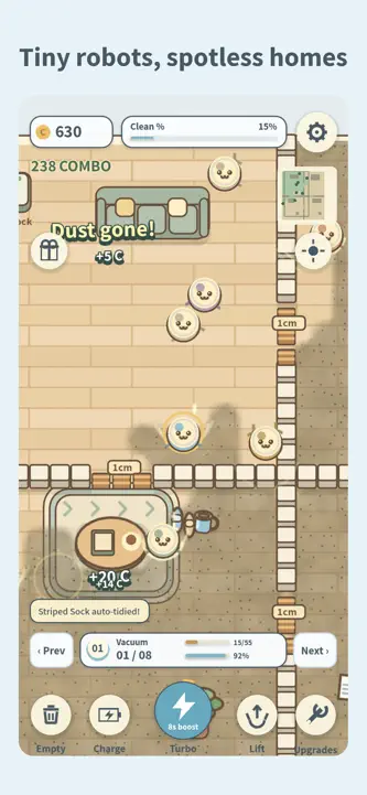 Little Cleaners: Robot Vacuum screenshot 1