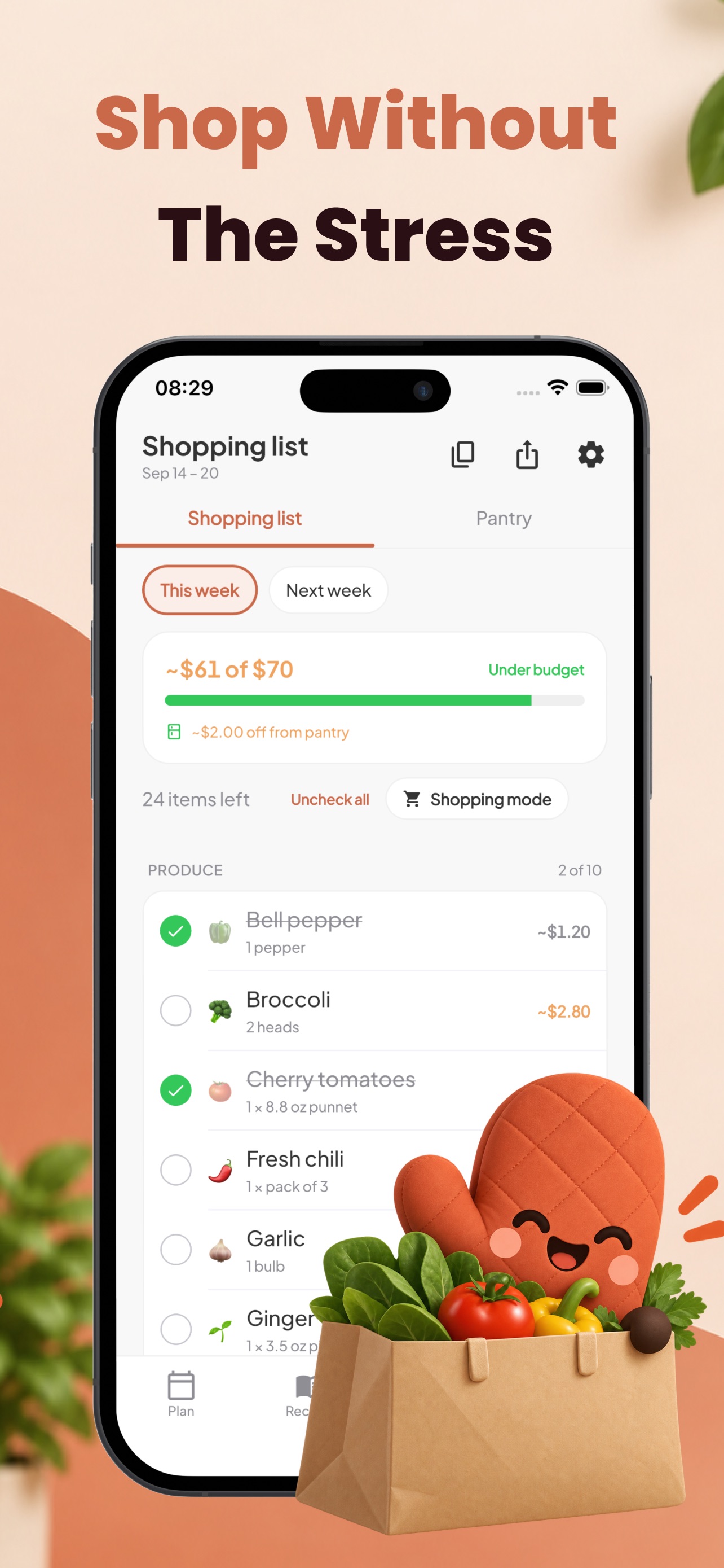 Screenshot 4 of Mittsy: Meal Planner & Recipes