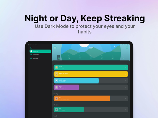 Daily Routine Tracker - Dayful iPad screenshot