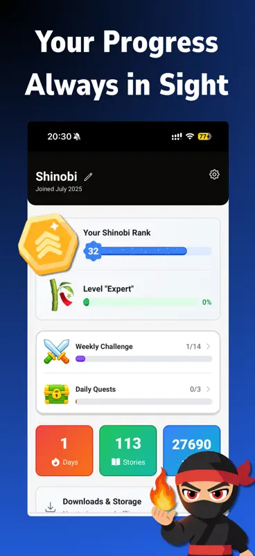 Shinobi: Read & Learn Japanese screenshot 7 of 7