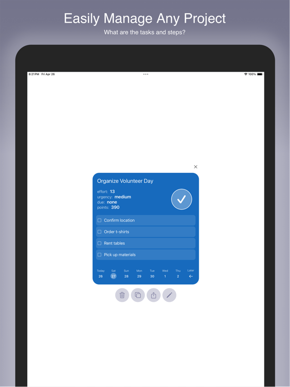 Thrivner Planner iPad screenshot 5 - Productivity app