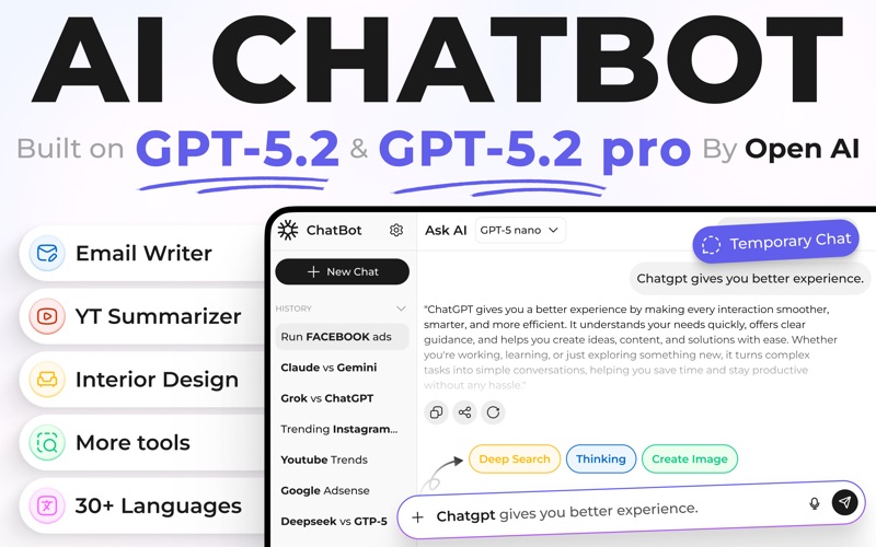AI Chatbot 'Ask Chat Assistant app screenshot