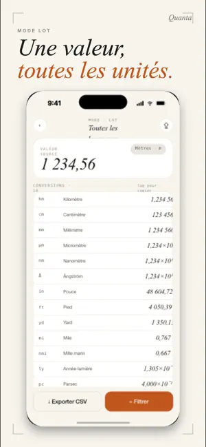 Quanta Convertisseur universel screenshot 1