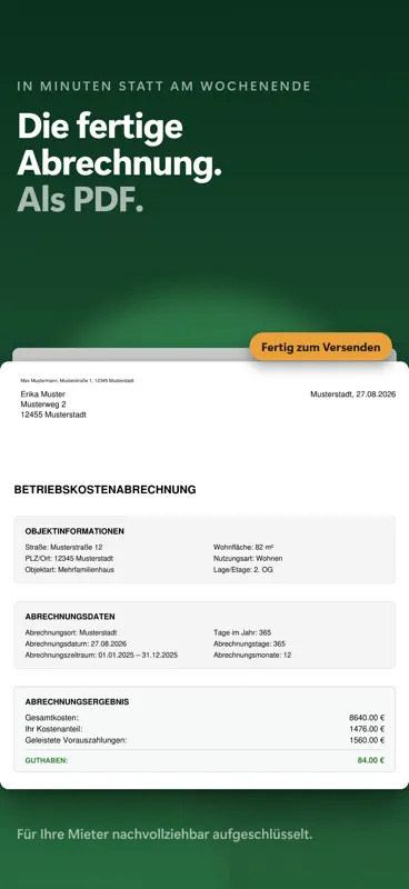 Nebenkostenmanager screenshot 1 of 6