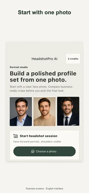HeadshotPro AI - Pro Photos screenshot 2
