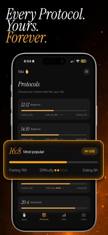 Vela: Intermittent Fasting iPhone screenshot