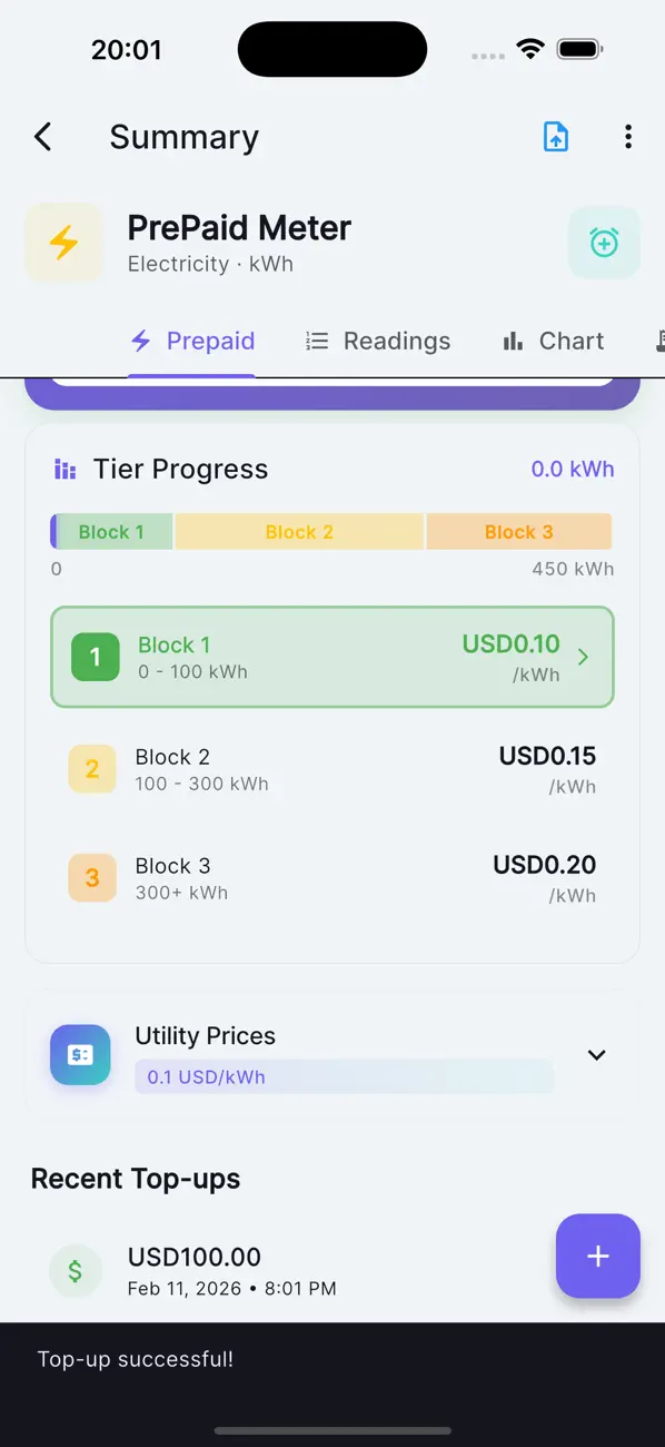 #5. Utility Meter Tracker (iOS) Ved: Ovidiu Lup