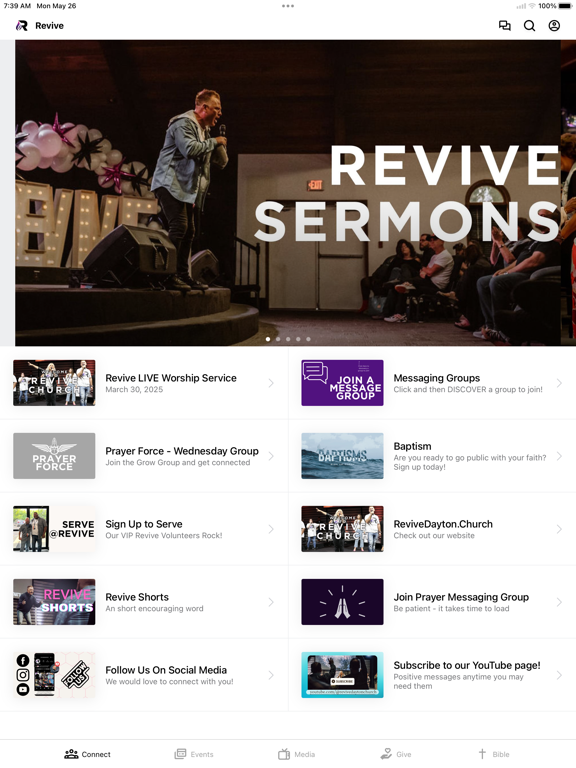 Revive Church - Dayton iPad screenshot