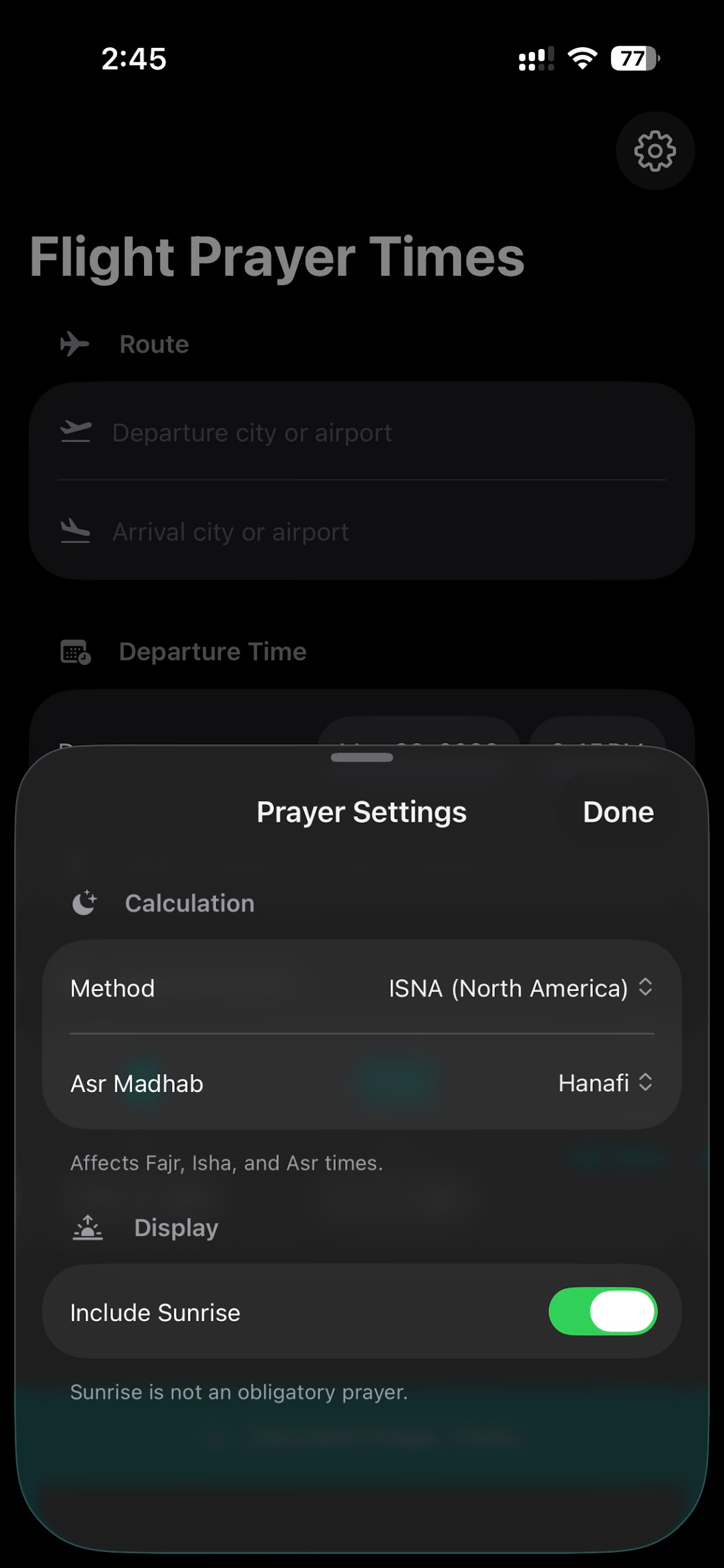 FlightSalah