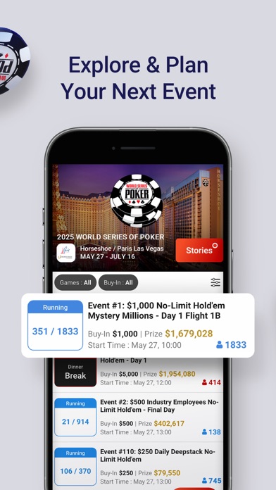 WSOP+ : WSOP Official App Screenshot