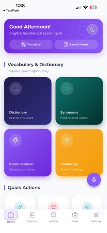 English Speaking & Learning AI Screenshot 1 of 6