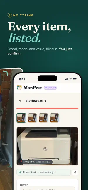 Manifest: Home Inventory screenshot 2