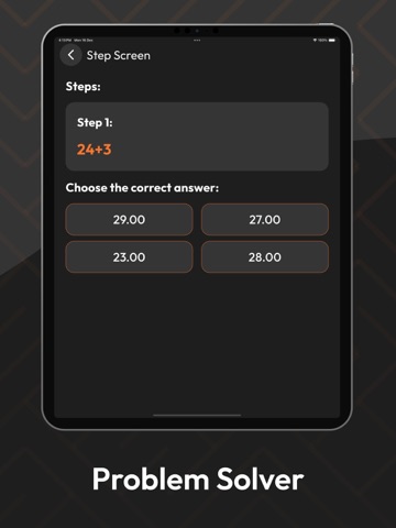 Math (Order of Operations) iPad screenshot