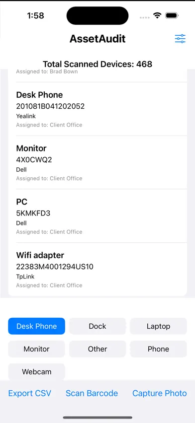 AssetAudit screenshot 1